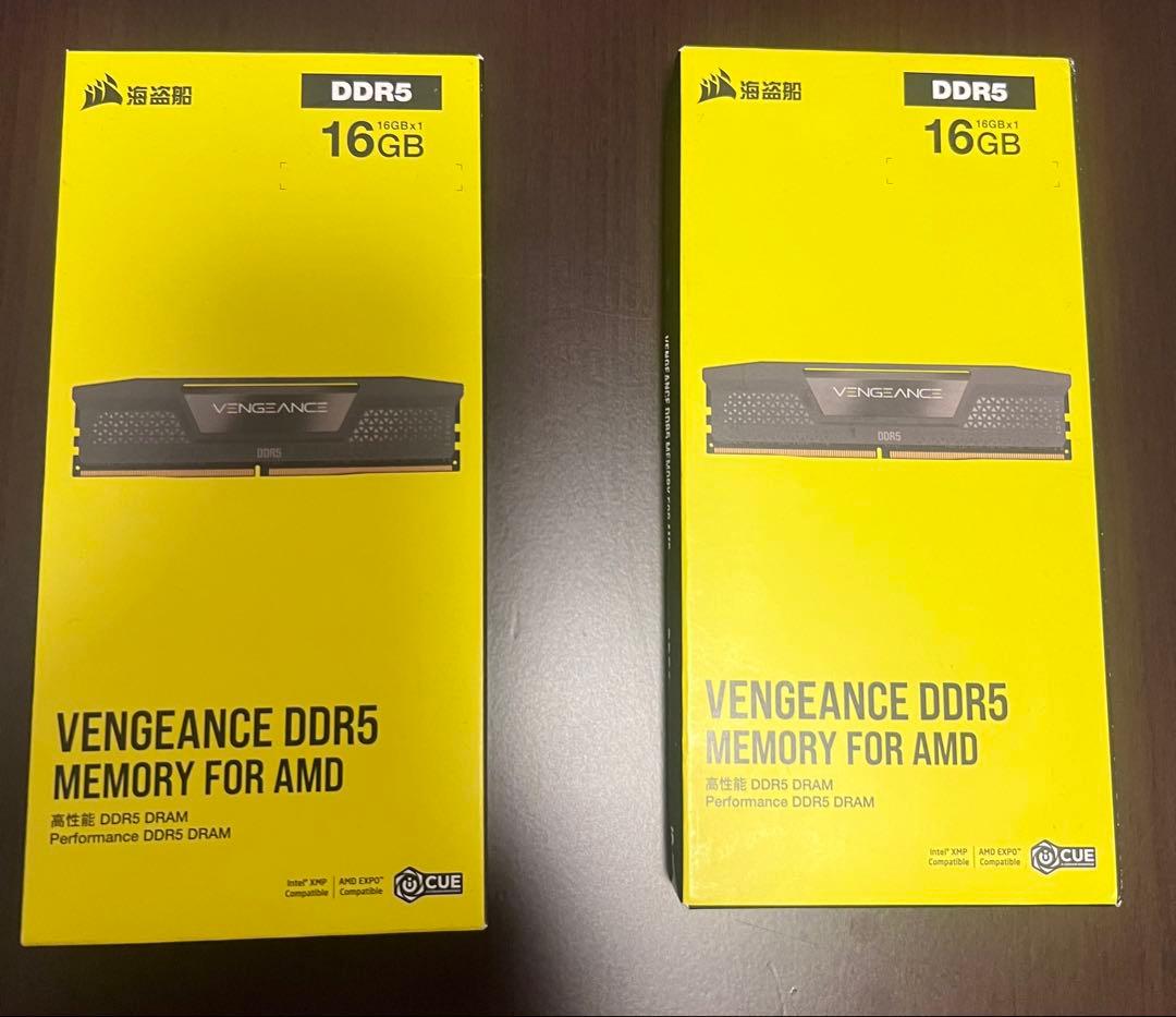 Corsair VENGEANCE DDR5 32GB｜6000 CL36 CORSAIR Vengence RGB DDR5 RAM 32GB (2x16GB) 6000MHz CL36-44-44-96