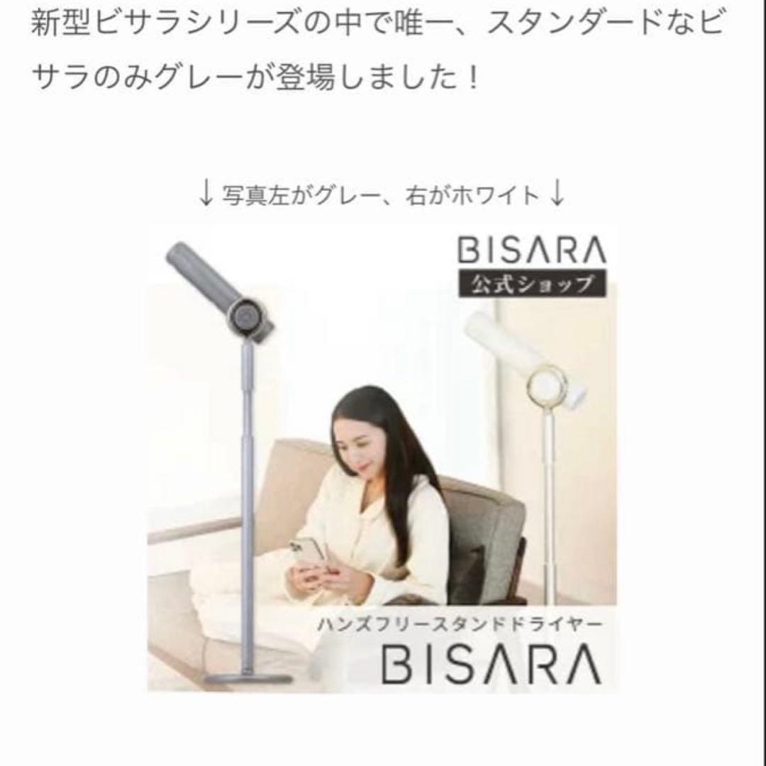 BISARA ハンズフリースタンドヘアドライヤーBSR002GY新品未使用ビサラ