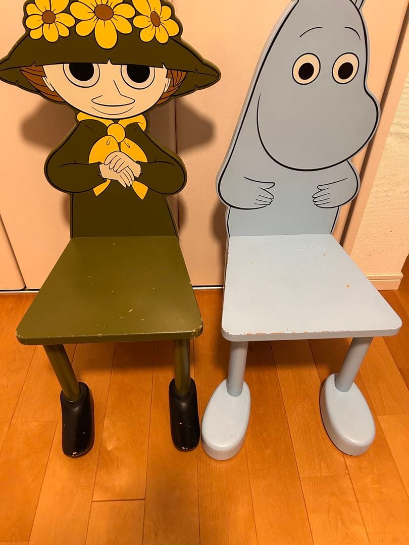 ໒*）様 【希少品】ムーミン スナフキン 木製 子供用チェア