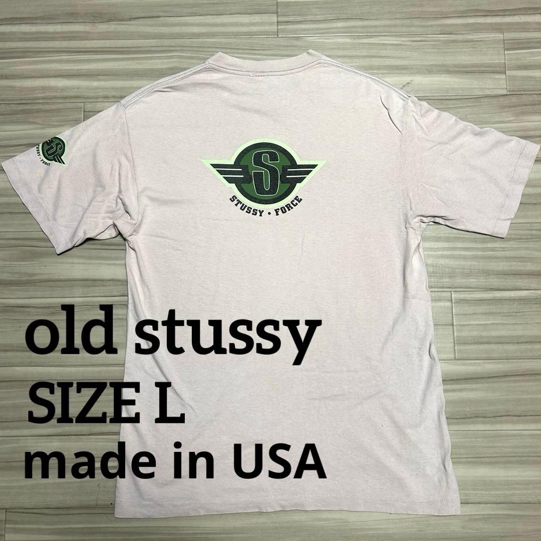 90s STUSSY Tシャツ USA製 L 白
