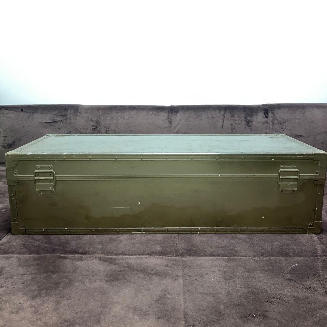 ミリタリー　アルミコンテナ　放出品　89×38×24(cm)