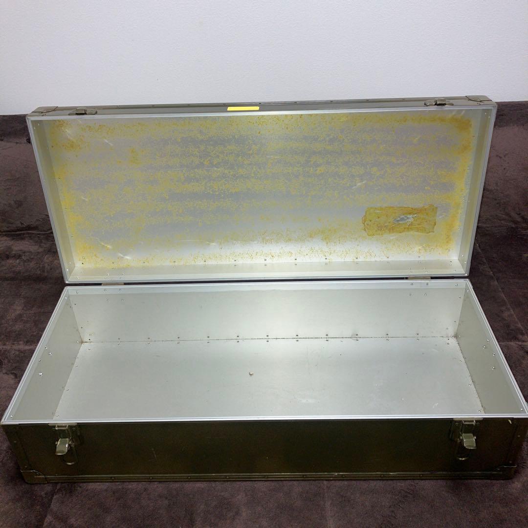 ミリタリー　アルミコンテナ　放出品　89×38×24(cm)