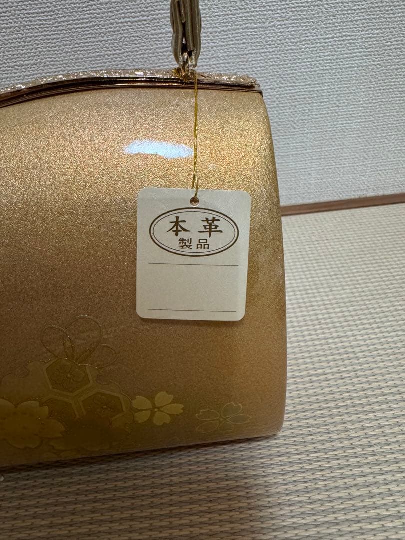 【未使用】和装用バッグ 本革　草履セット　50,000円のお品