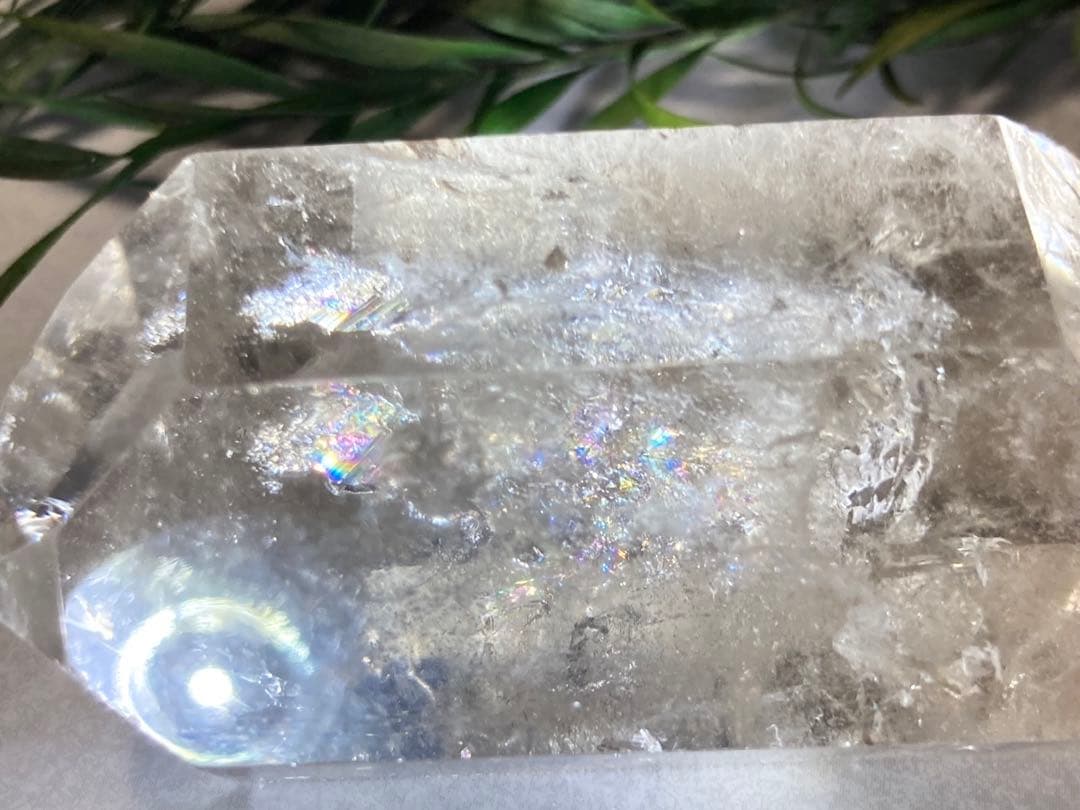 心の安定✨ レインボー ピンク スモーキークォーツ ダブルポイント