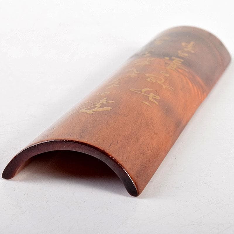 煎茶道具　天然肥松　和歌文　茶合　碗鎮　在銘　共箱　V　R4980