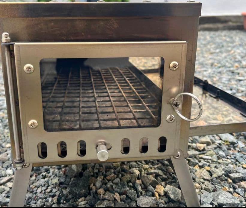 廃盤　ZIVEストーブ　zivetalian チタン製　軍幕