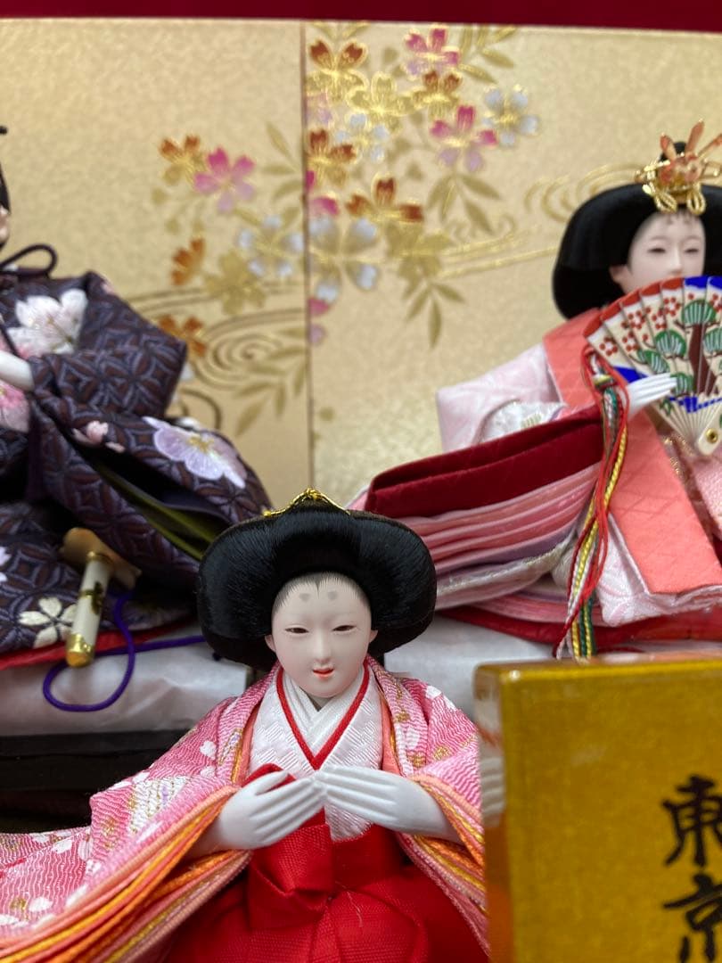 東京久月作　収納型2人飾り