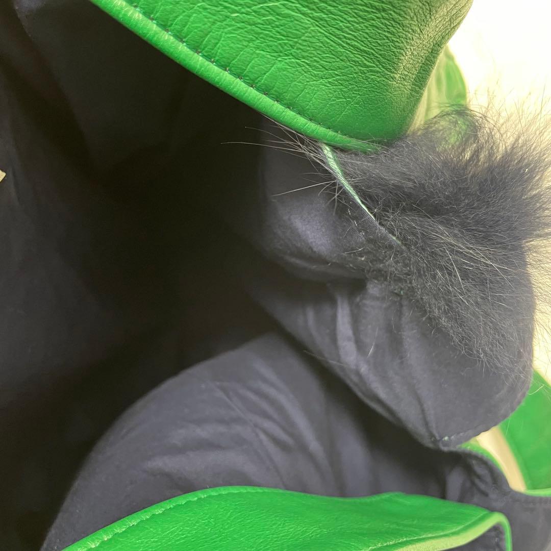 LUDLOW ラドロー　ファー　トートバッグ　グリーン ハンドバッグ