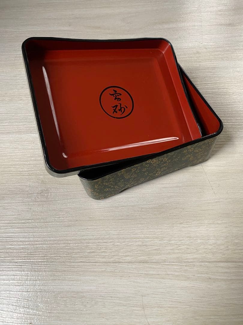 津軽塗 うな重箱 高砂刻印 10箱あります - メルカリ