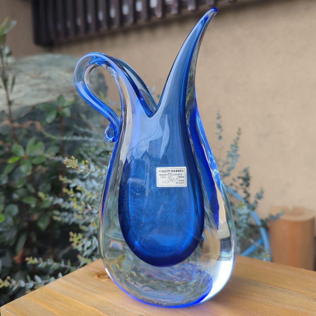 ムラーノガラス 花瓶 ヴェネチアンガラス イタリア製 イタリア