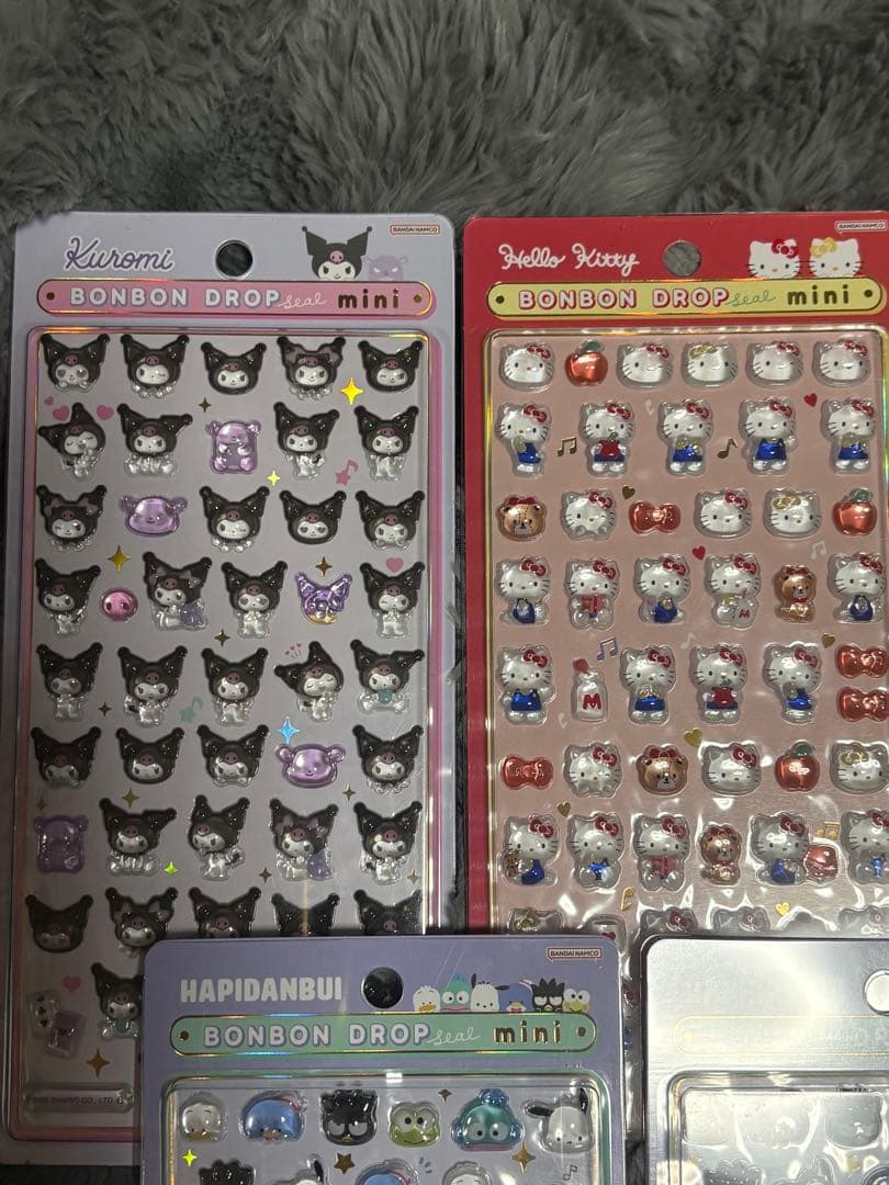 ⭐︎正規品サンリオボンボンドロップシールミニ7枚セット　はぴだんぶい3個入り⭐︎