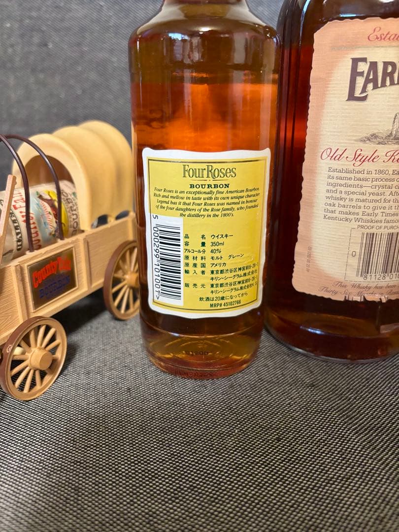 アーリータイムズ 国外ボトル フォアローゼス 旧ボトル 未開封 2本