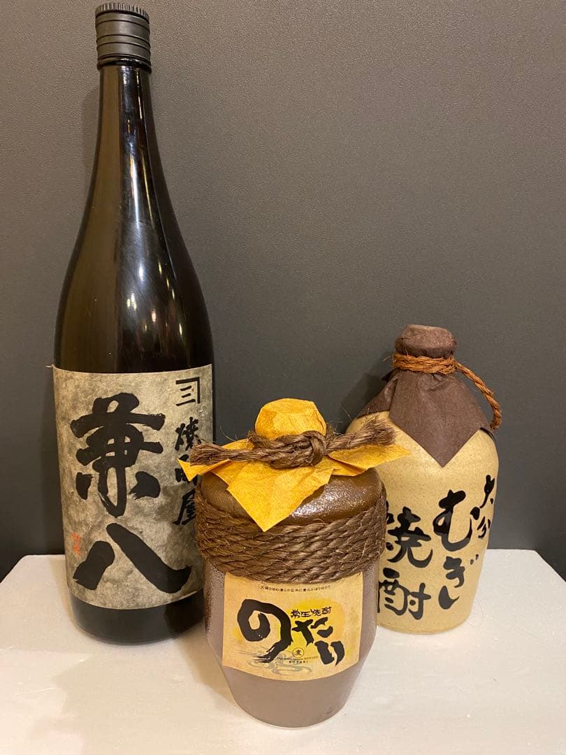 焼酎古酒3本セット 兼八1800ml&二階堂吉四六壺720ml＆の