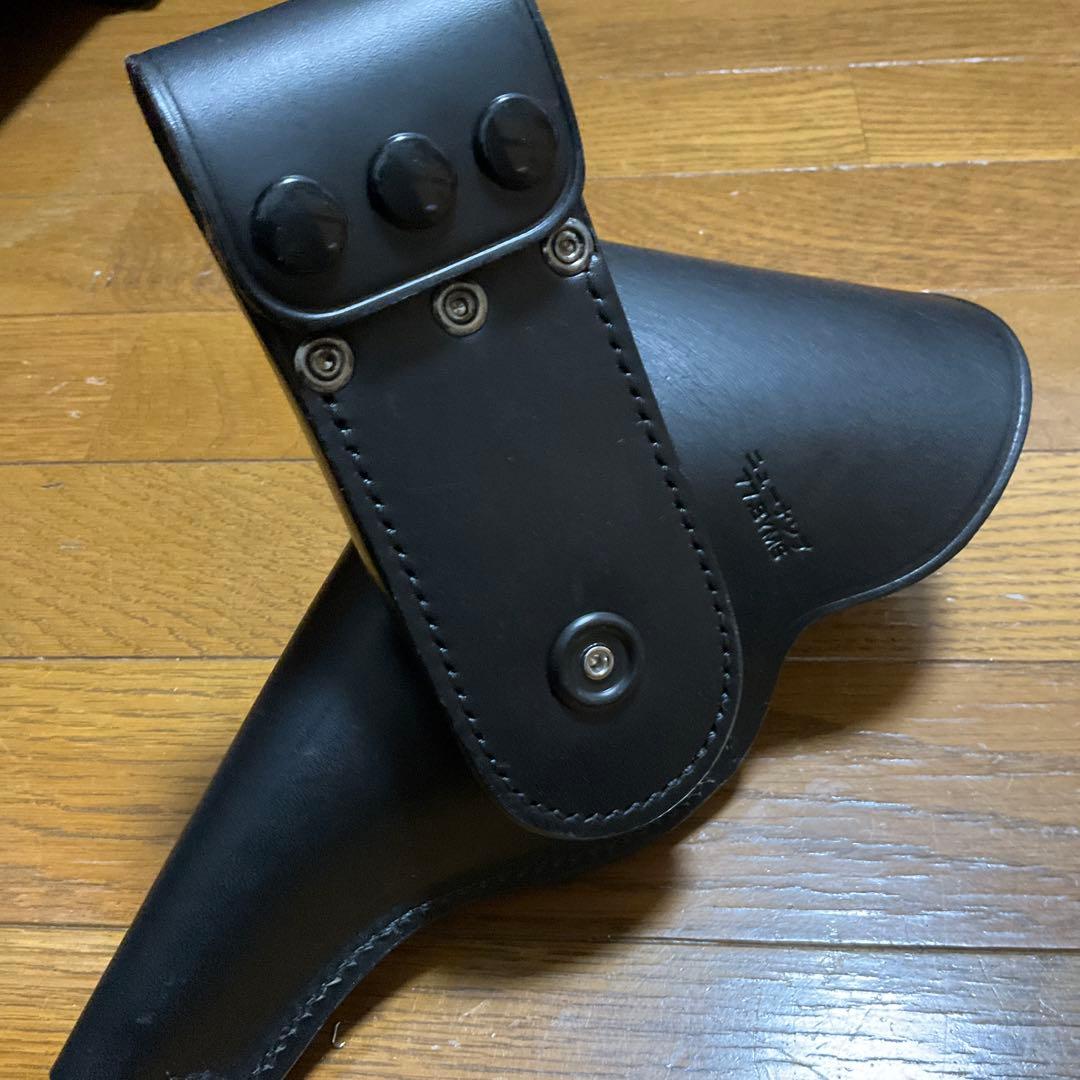 ニューナンブ レザー ホルスター 77.BYMS ブラック ニューナンブ