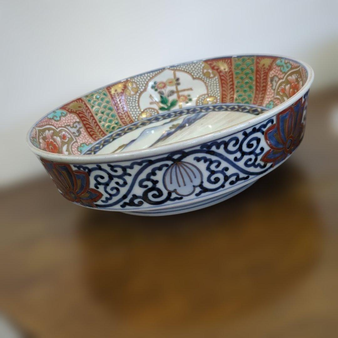 骨董 古伊万里 染錦 三っ丼 大中小 3つ 美品 鉢 器