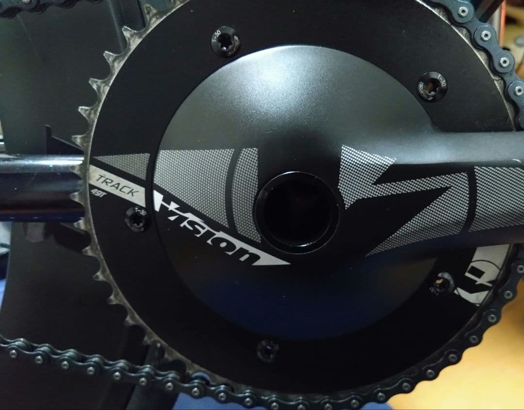 猫富士様用：運賃込】LEADER735 ピストバイク マーブル×ラメ