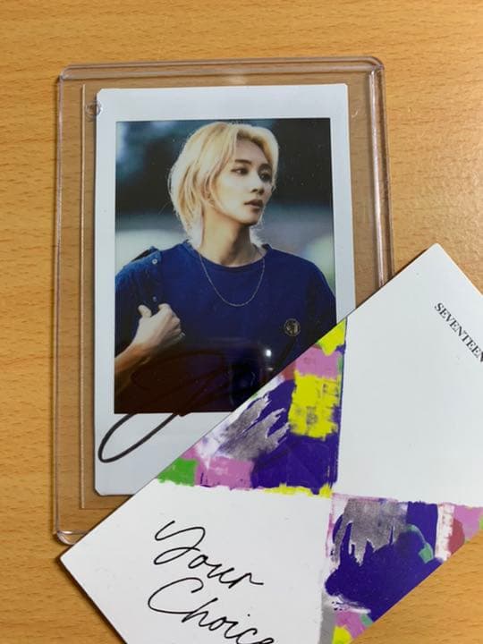 seventeen ジョンハン チェキ サイン入り SEVENTEEN ジョンハン サイン