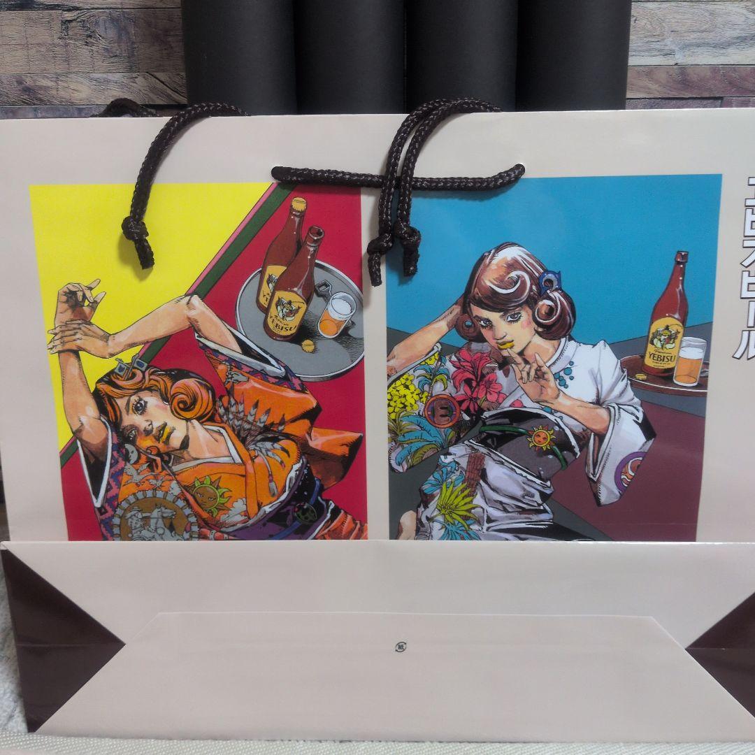 エビスビール B2ポスター 4枚セット ショッパー 荒木飛呂彦 JOJO