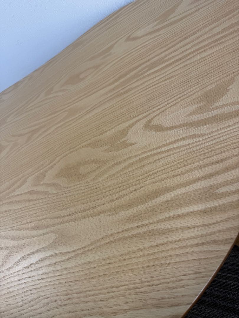 楕円形木製ダイニングテーブルセット