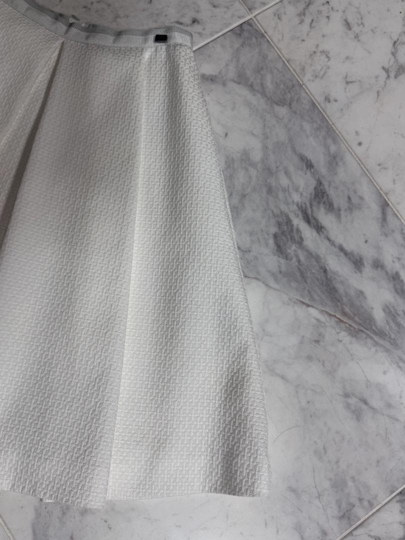 未使用★FOXEY/フォクシーニューヨーク スカート 38 ホワイト