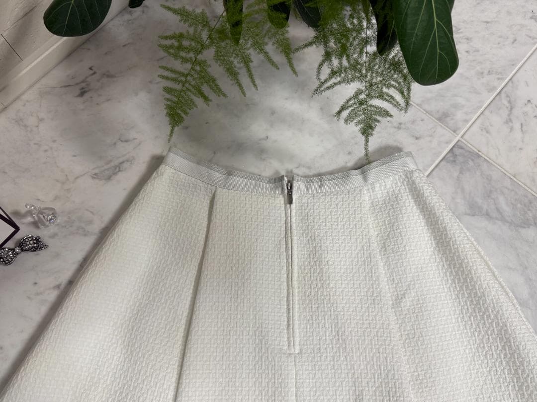 未使用★FOXEY/フォクシーニューヨーク スカート 38 ホワイト