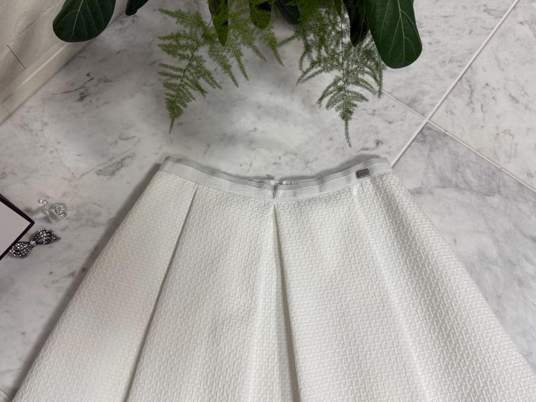 未使用★FOXEY/フォクシーニューヨーク スカート 38 ホワイト