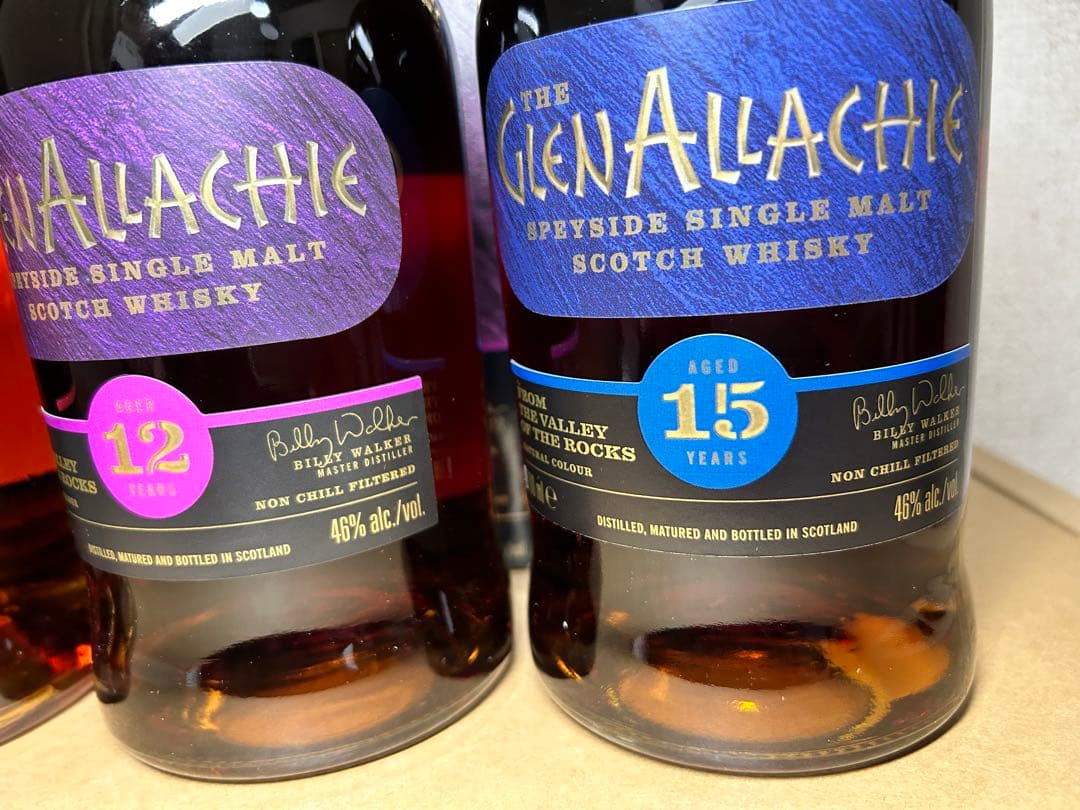 グレンアラヒー 8、9、10、11、12、15年 6本セット 食品・飲料・酒