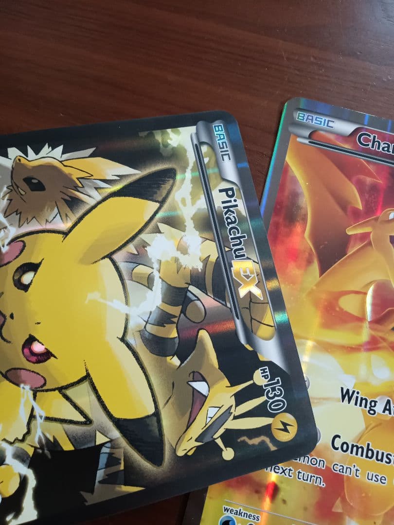 ジャンボカード　ピカチュウex　リザードンex　英語版各1枚