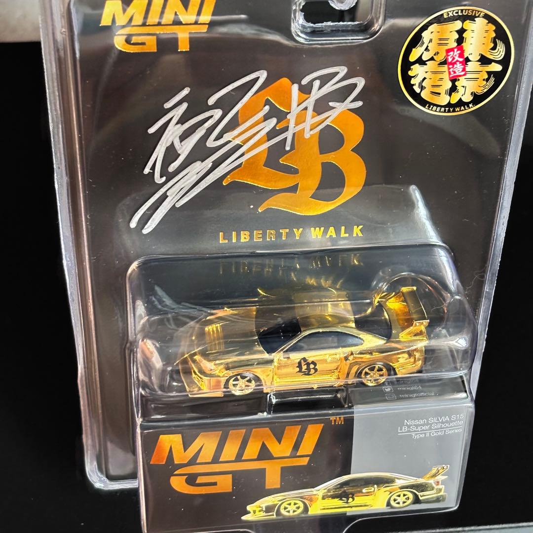 加藤会長サイン入り MINI GT リバティウォーク ゴールドミニカー 加藤