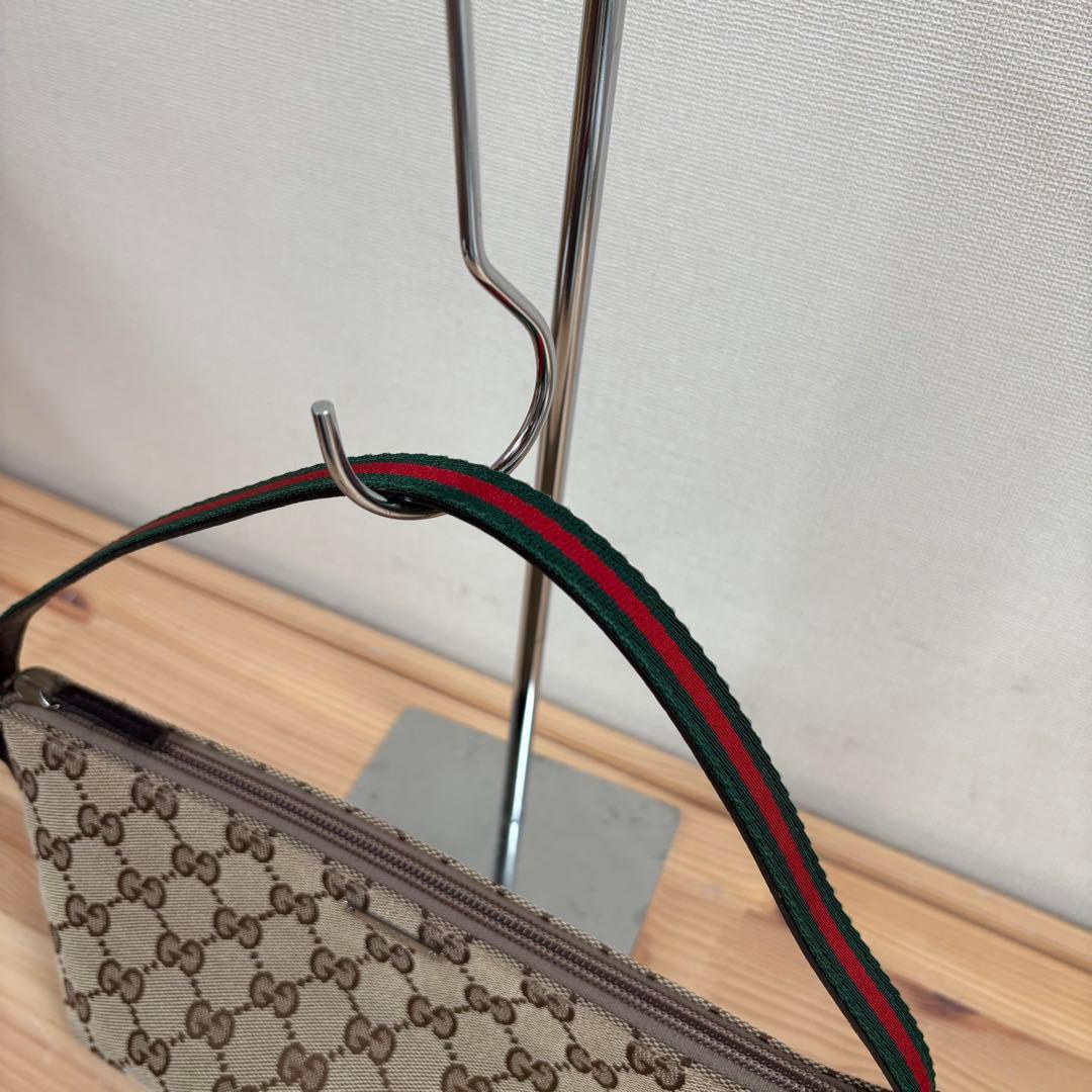 美品　GUCCI グッチ　シェリーライン　GG柄　アクセサリーポーチ　バッグ