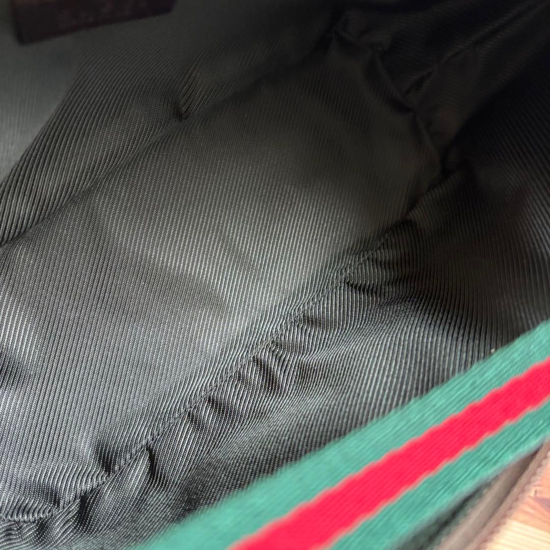 美品　GUCCI グッチ　シェリーライン　GG柄　アクセサリーポーチ　バッグ