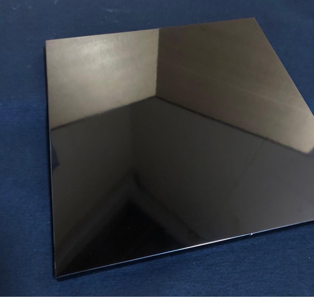 《R》茶道具 和紙張 黒真塗 大板 敷板 元箱　251022い5