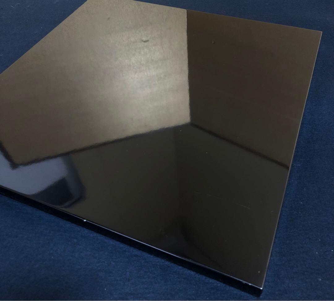 《R》茶道具 和紙張 黒真塗 大板 敷板 元箱　251022い5