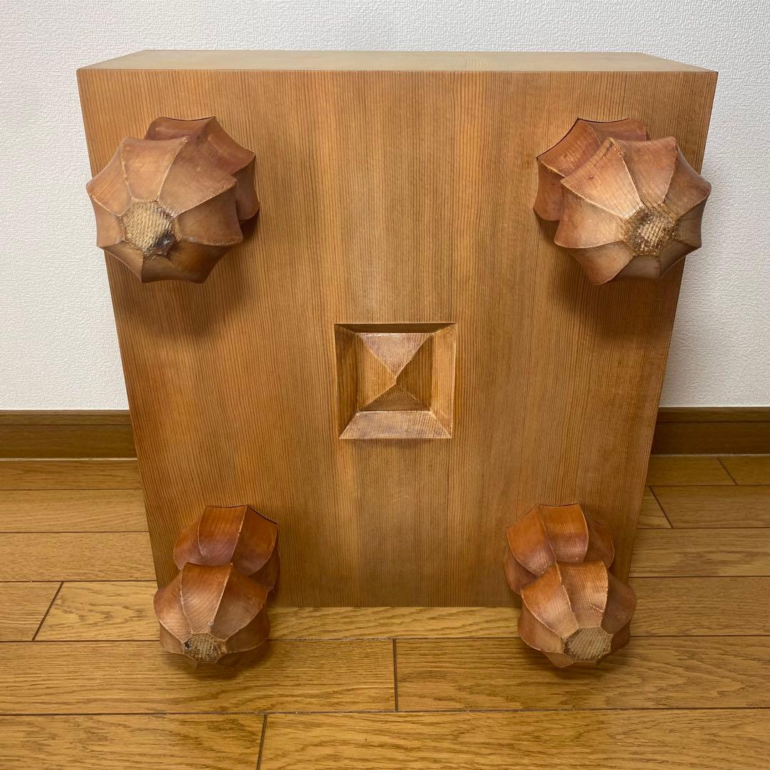 囲碁盤　碁石セット　5.7寸　厚さ17.5㎝　脚付