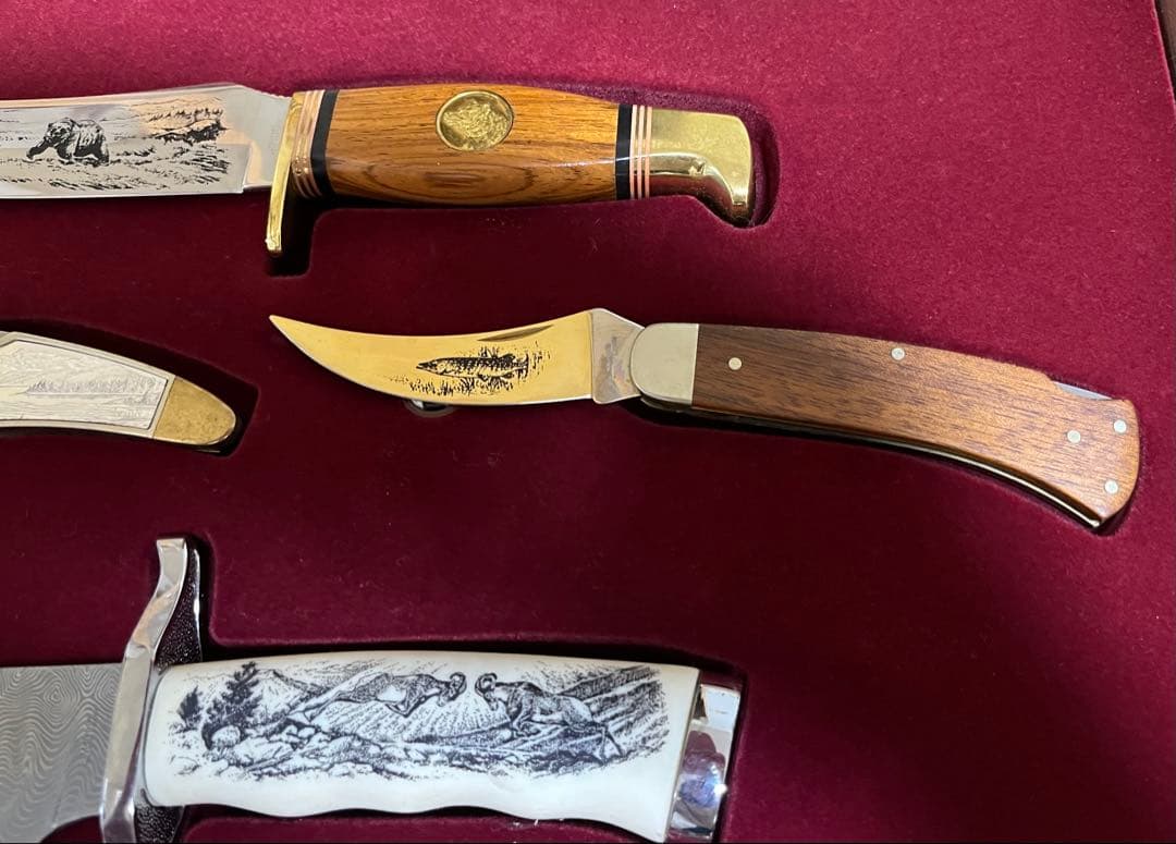 ドイツ製 ゾーリンゲン 飾りナイフ 12本セット 額入り 鍵付き