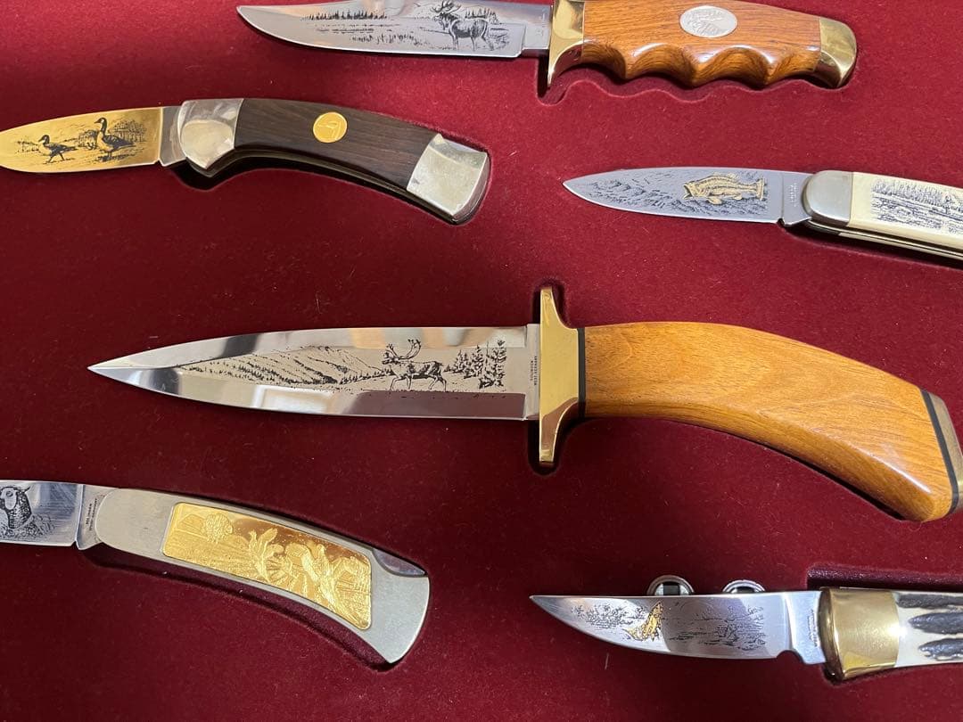 ドイツ製 ゾーリンゲン 飾りナイフ 12本セット 額入り 鍵付き