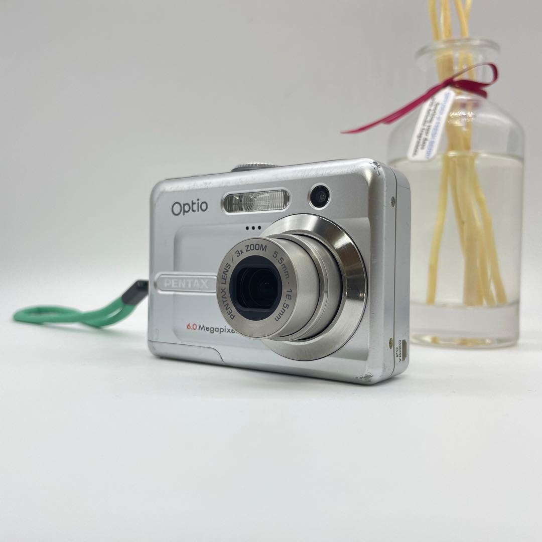 スマホ転送OK✨PENTAX Optio E20✨動作確認済 単三電池 可愛い♪