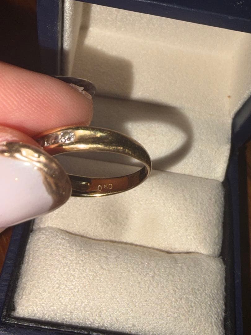 K18 イエローゴールド ダイヤモンドリング 0.50