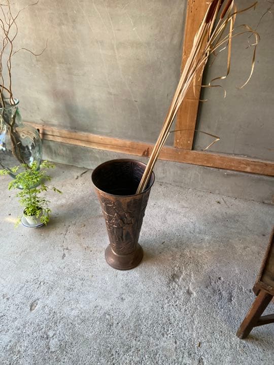 ビンテージ ブロンズ アンブレラスタンド