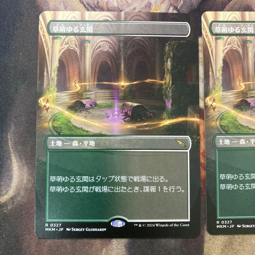 専用。MTG 草萌ゆる玄関 日ボーダレス3枚セット