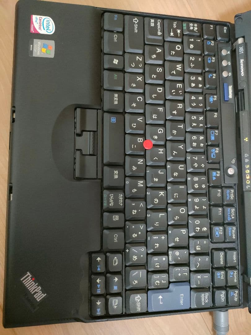 Lenovo ThinkPad X61 T8100付属品あり Win Vista