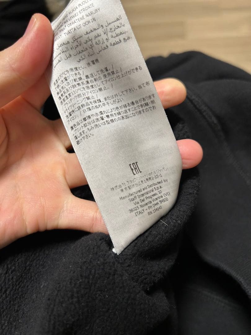 DSQUARED2 ICON ロゴプリント プルオーバーパーカー ブラック L