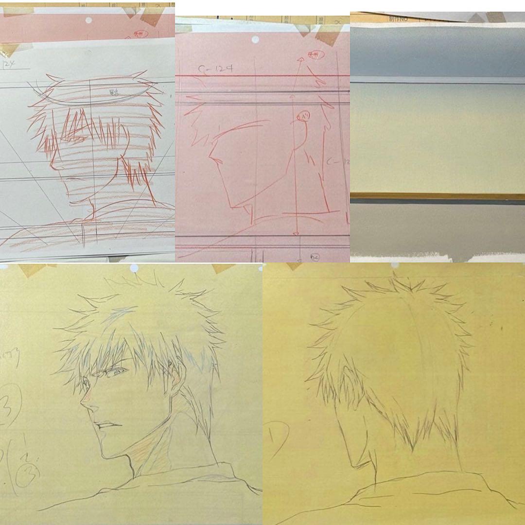 BLEACH セル画　黒崎一護　夜一　松本乱菊　ハリベル　チルッチ　リルカ