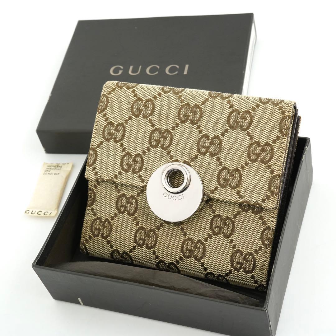 ✨新品未使用・箱保証書GUCCI ミニ財布マイクロGG インターロッキング
