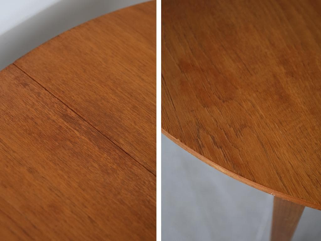 英国アンティーク伸張式ラウンドダイニングテーブル/エクステンション机92-217