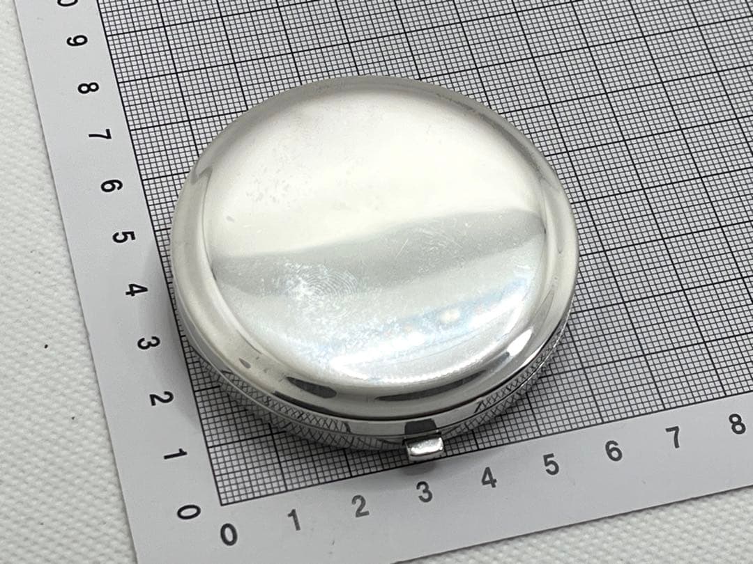 h129 希少　ティファニー　化粧ミラー　鏡　コンパクトミラー　メイク道具