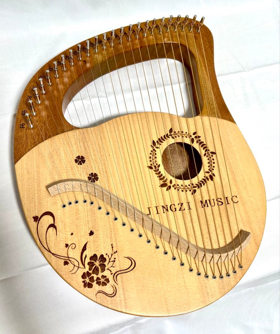 【美品】JINGZI MUSIC ライアーハープ 24弦 ミニハープ