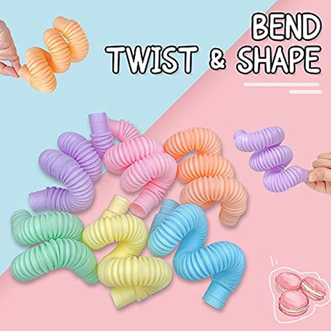 未使用✨ ポップチューブ パステルカラー 知育遊び 6色 赤ちゃん 指先遊び