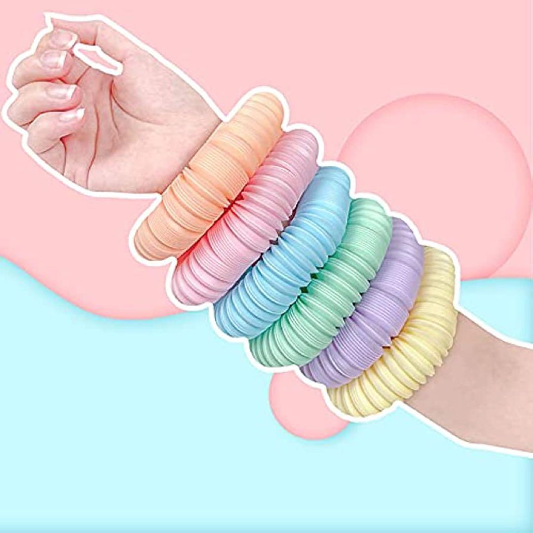 未使用✨ ポップチューブ パステルカラー 知育遊び 6色 赤ちゃん 指先遊び