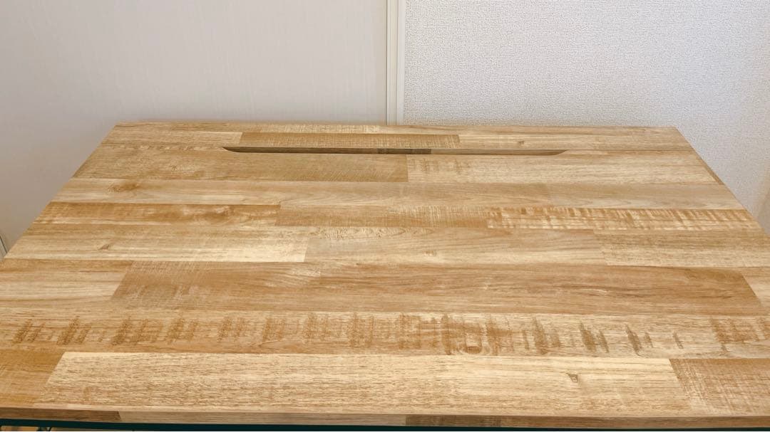 木目調デスク 幅98 スチール脚